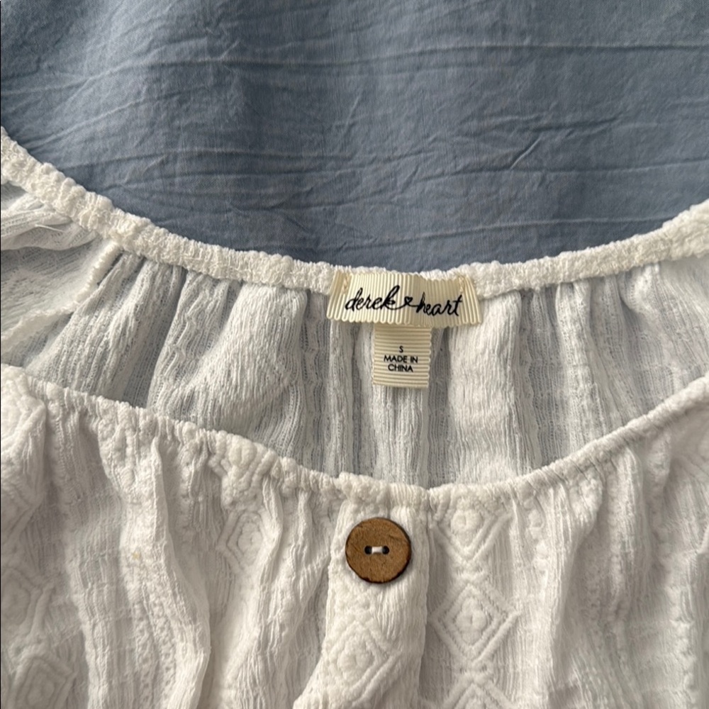 White Ruffled Kids Dress - Picture 2 of 3